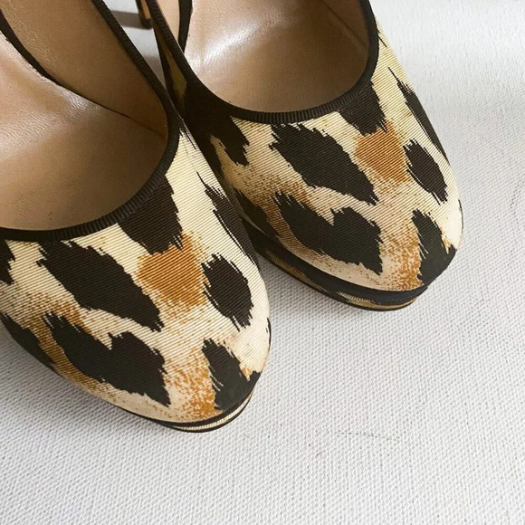 Casadei Animal Print Cheetah  Super High Sexy Stiletto Heels 7B - Picture 3 of 8